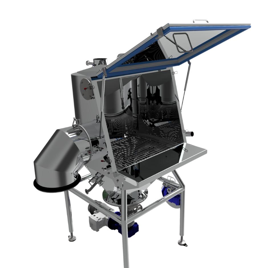Sack tip cabinet CIP
